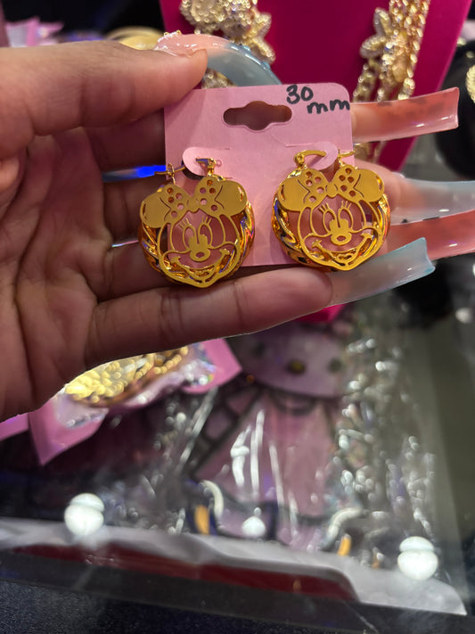 30 mm Gold- Plated Hoop Earrings